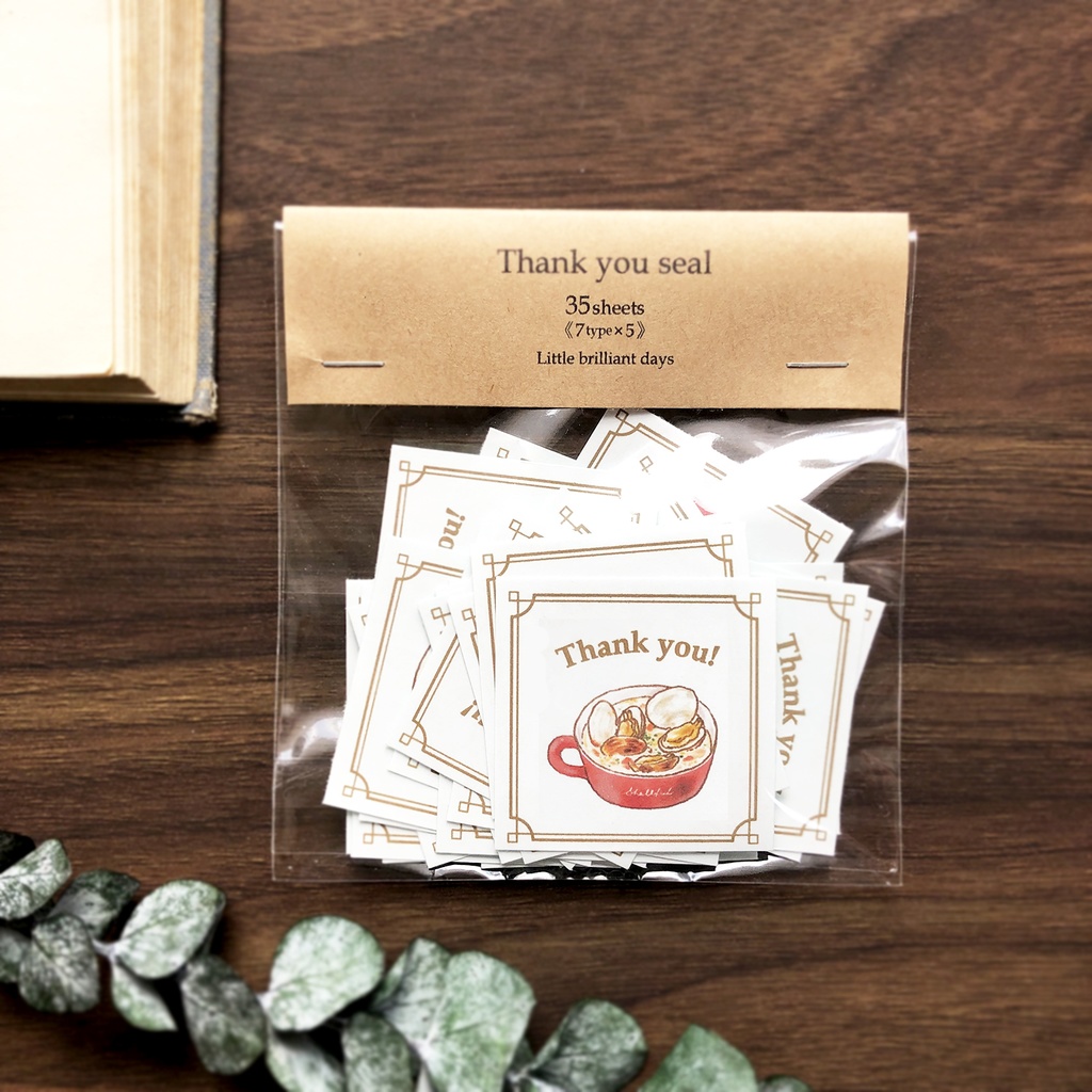 Thank you seal "Soup"【シール35枚入り】スープ 食べもの 冬 野菜