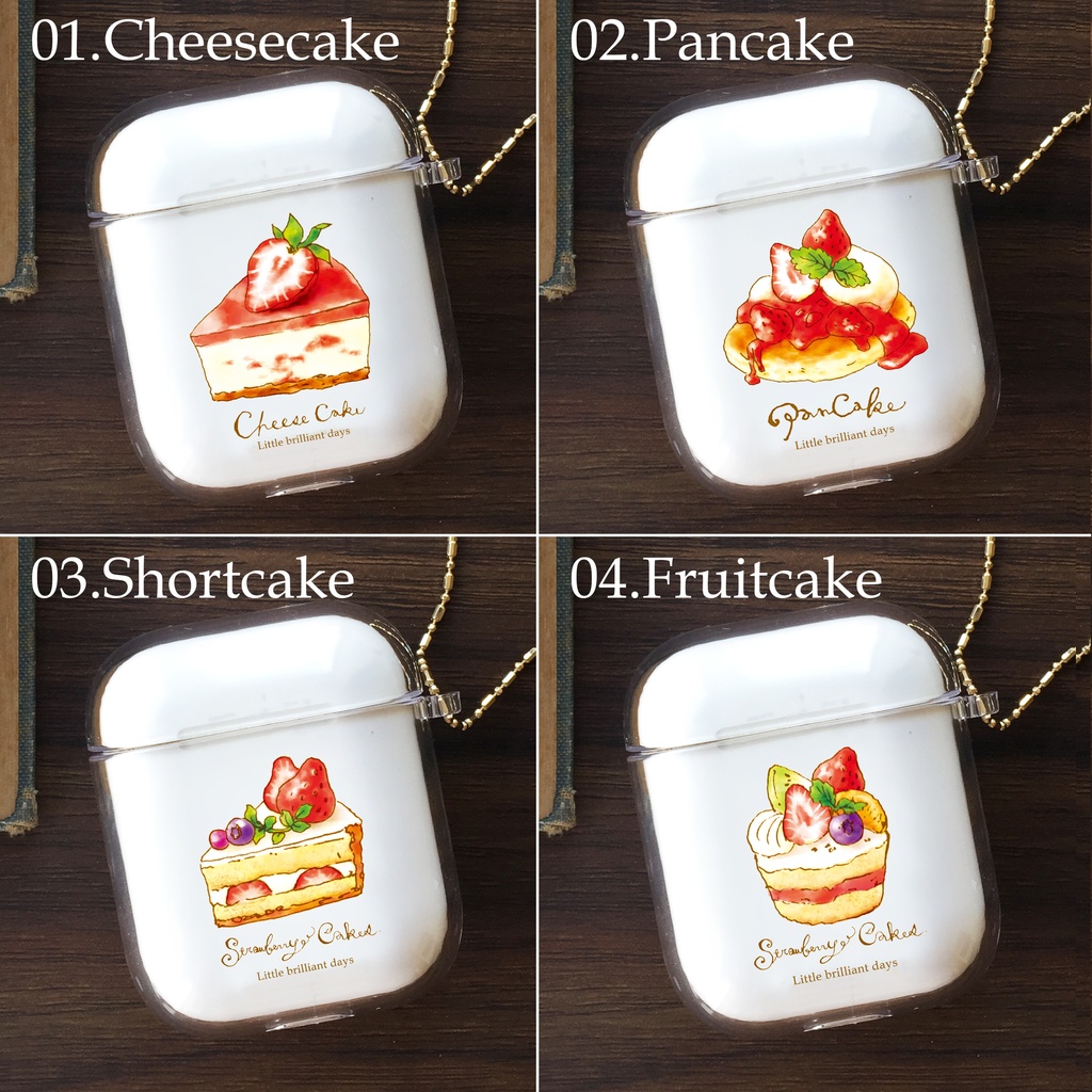 AirPods&AirPods Proケース__StrawberryCakes__|いちご