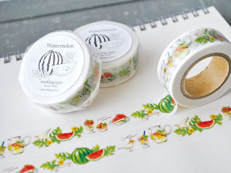 Watermelon masking tape
