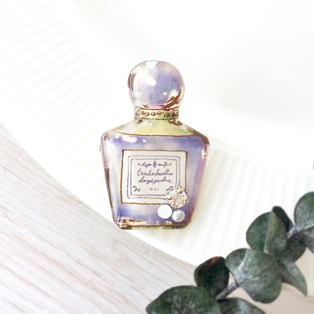 Perfume brooch｜香水瓶ブローチ