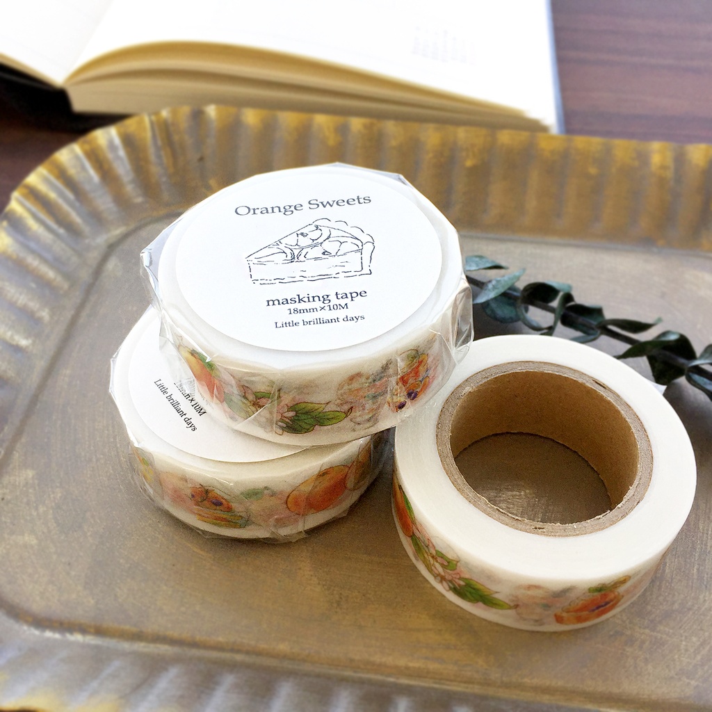 【完売】Orange Sweetsマスキングテープ|オレンジスイーツ