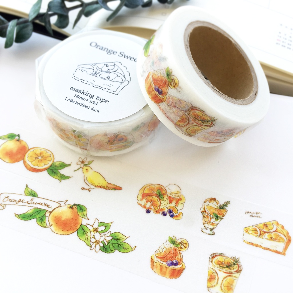 【完売】Orange Sweetsマスキングテープ|オレンジスイーツ