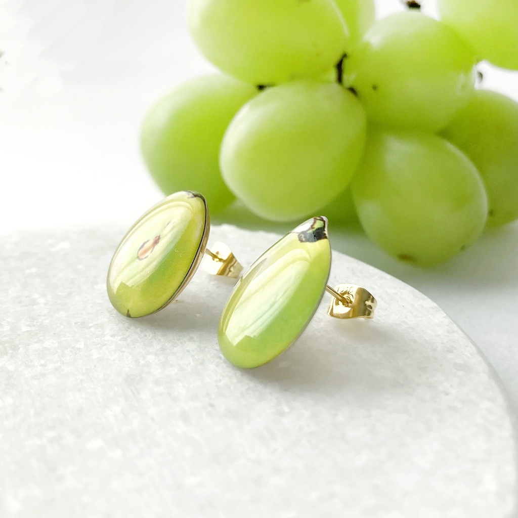 Muscat earring|マスカットイヤリング・ピアス ぶどう 秋 フルーツ