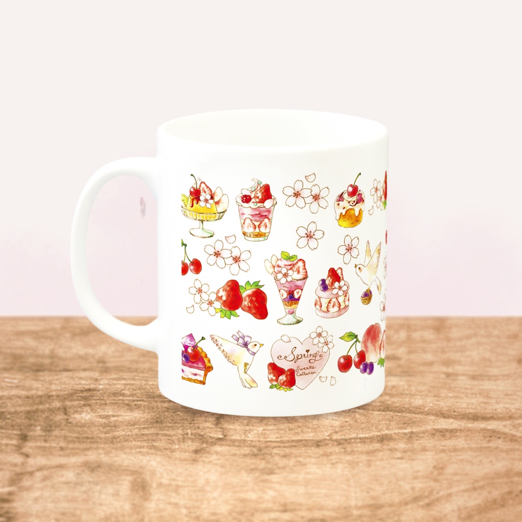 Springsweets MAG|スプリングスイーツマグカップ 春 桜 フルーツ