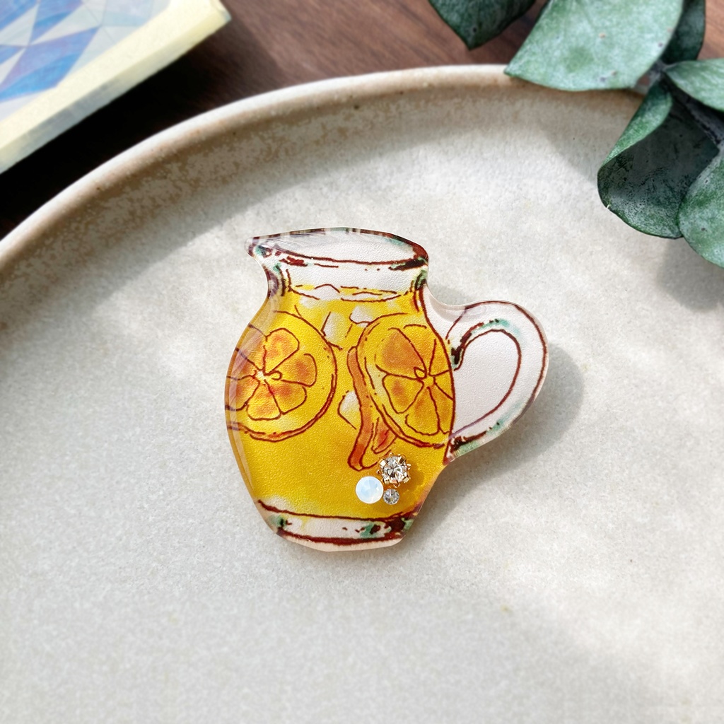 Orangejuice brooch｜オレジジュースブローチ