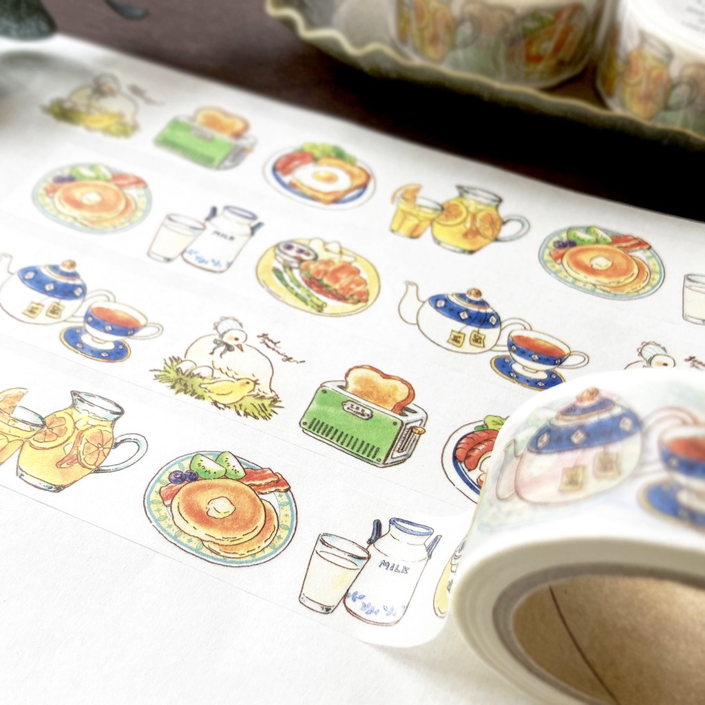 Breakfastマスキングテープ|朝食マステ
