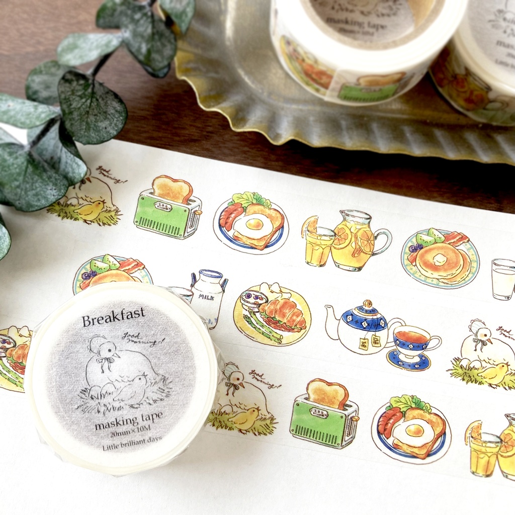 Breakfastマスキングテープ|朝食マステ