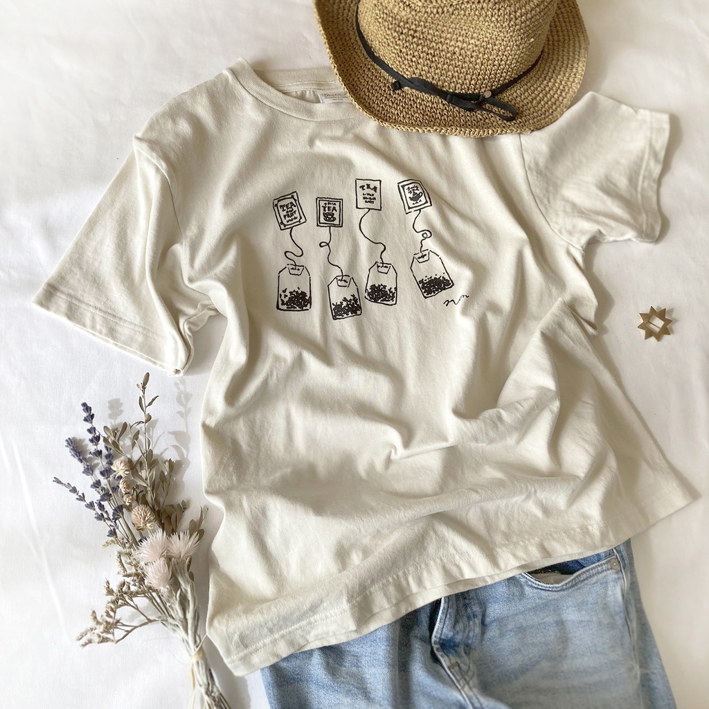 【5月中旬発送】《Tea-shirt》紅茶ティーバッグTシャツ