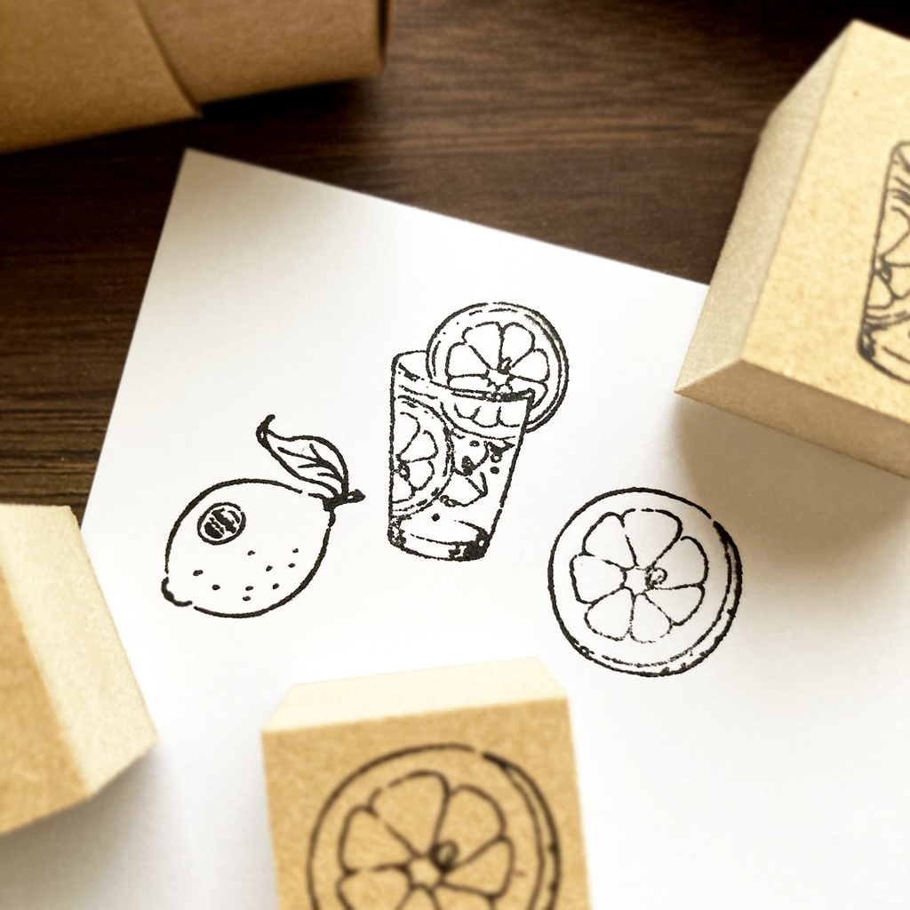 Lemon tea stampset|レモンティースタンプセット