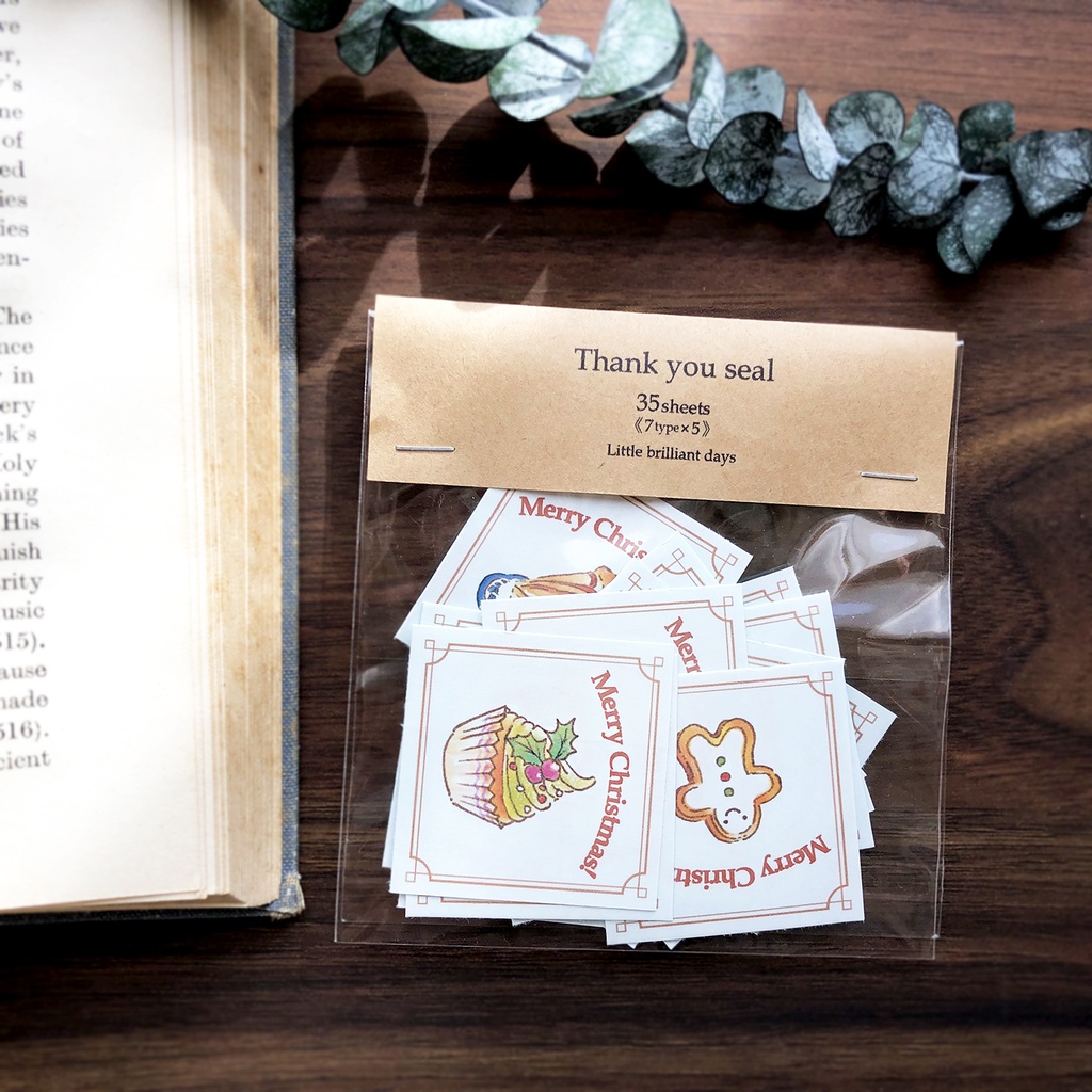 "Merry Christmas!" seal-02【35枚入】クリスマスシール ラッピング
