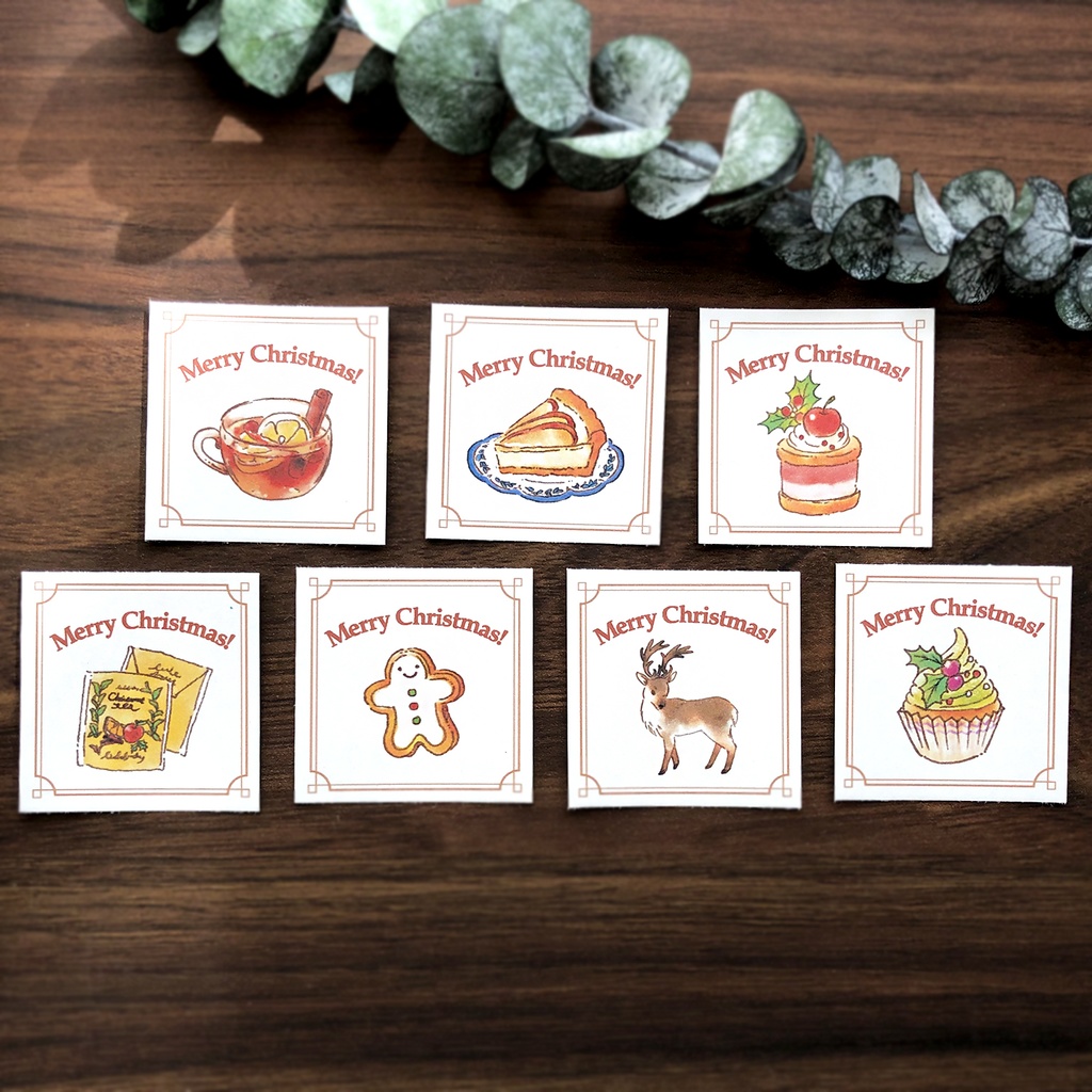 "Merry Christmas!" seal-02【35枚入】クリスマスシール ラッピング