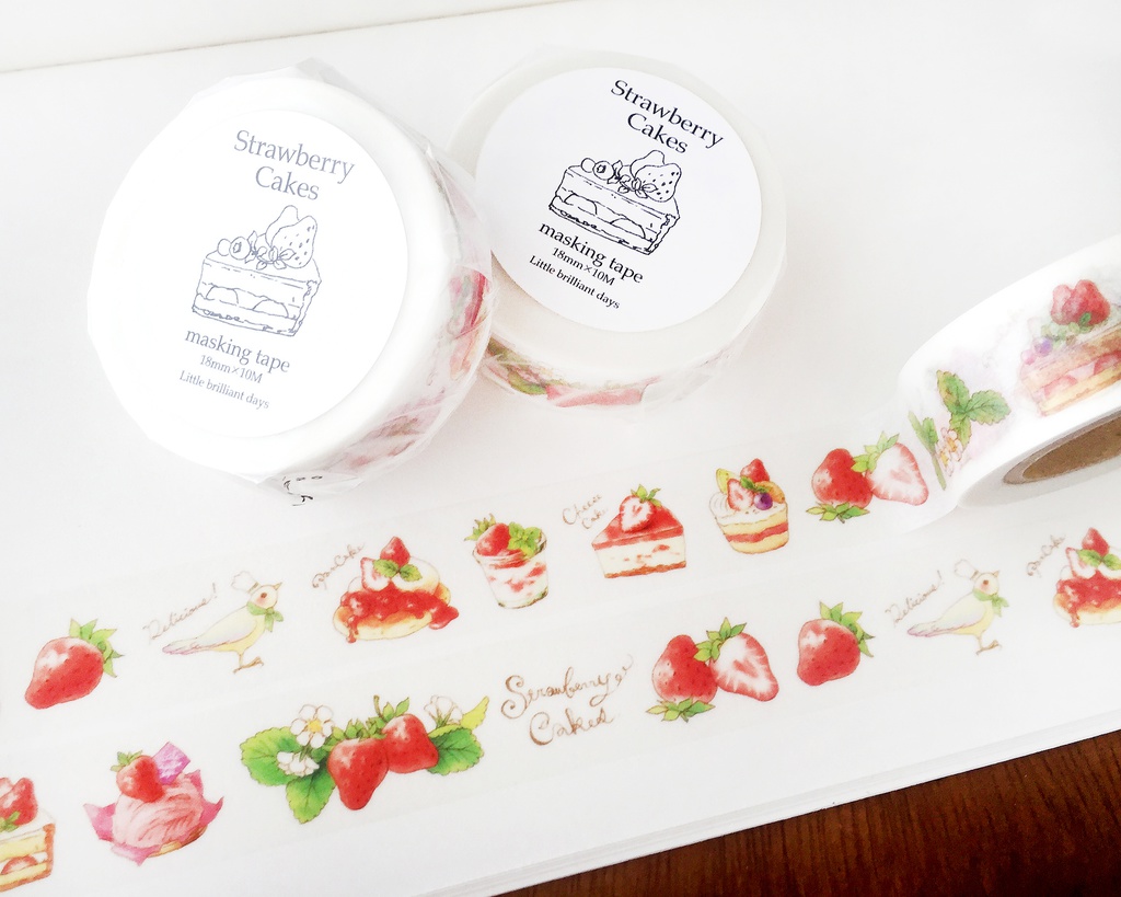 完売中◆StrawberryCakes masking tape