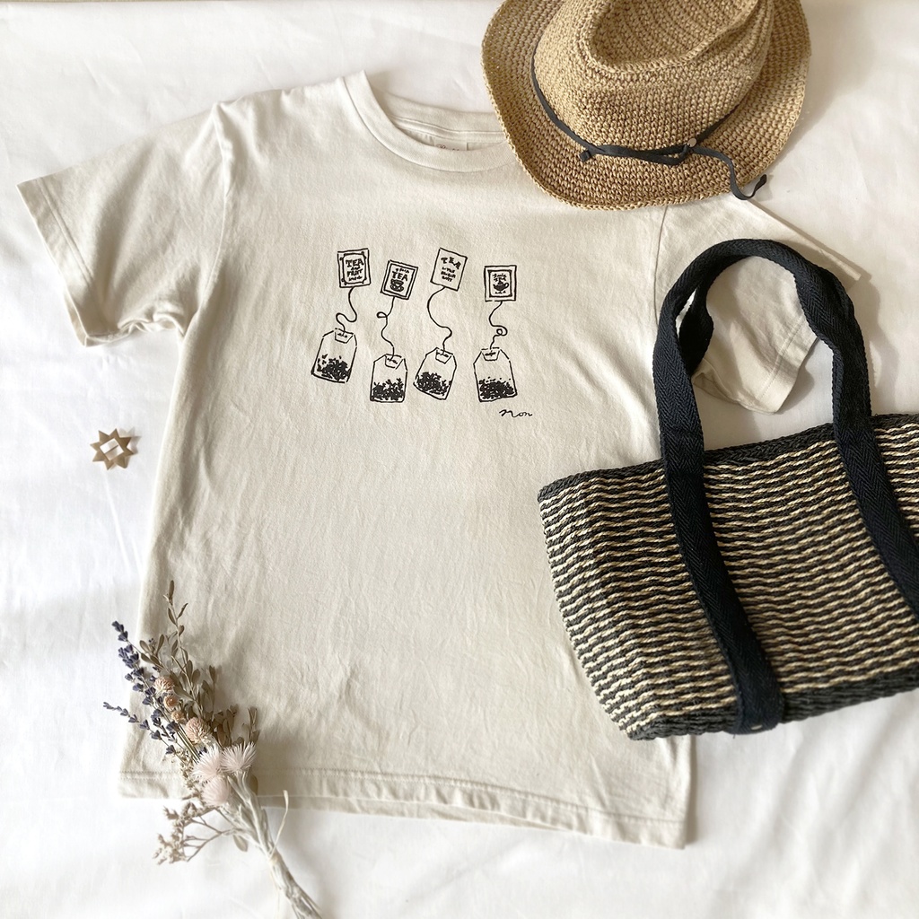 【7月下旬発送】紅茶ティーバッグTシャツ《Tea-shirt》