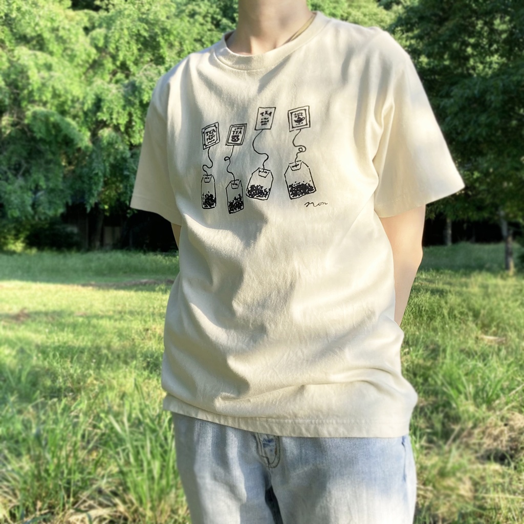 【7月下旬発送】紅茶ティーバッグTシャツ《Tea-shirt》