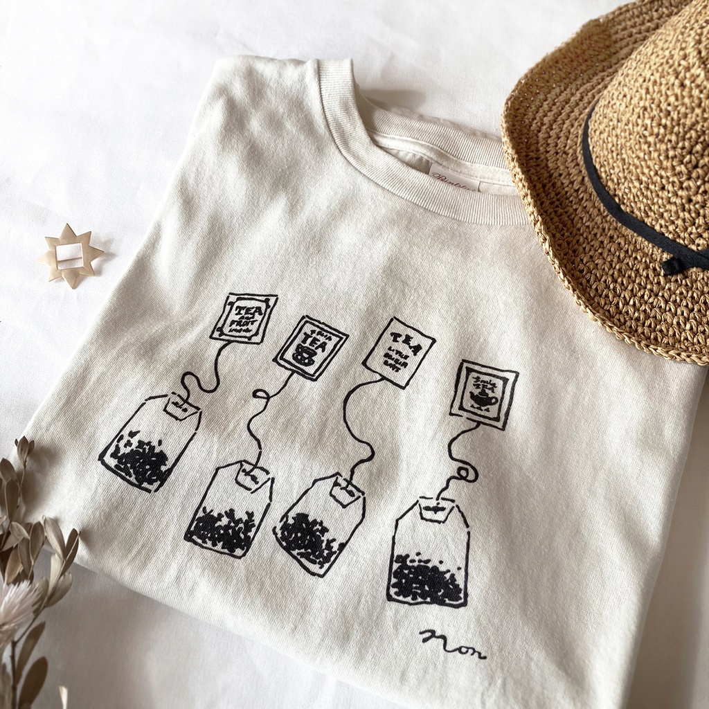 【7月下旬発送】紅茶ティーバッグTシャツ《Tea-shirt》