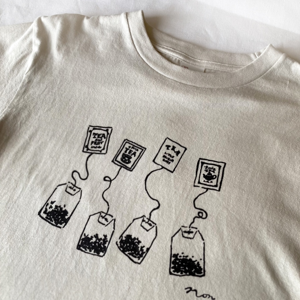 【7月下旬発送】紅茶ティーバッグTシャツ《Tea-shirt》