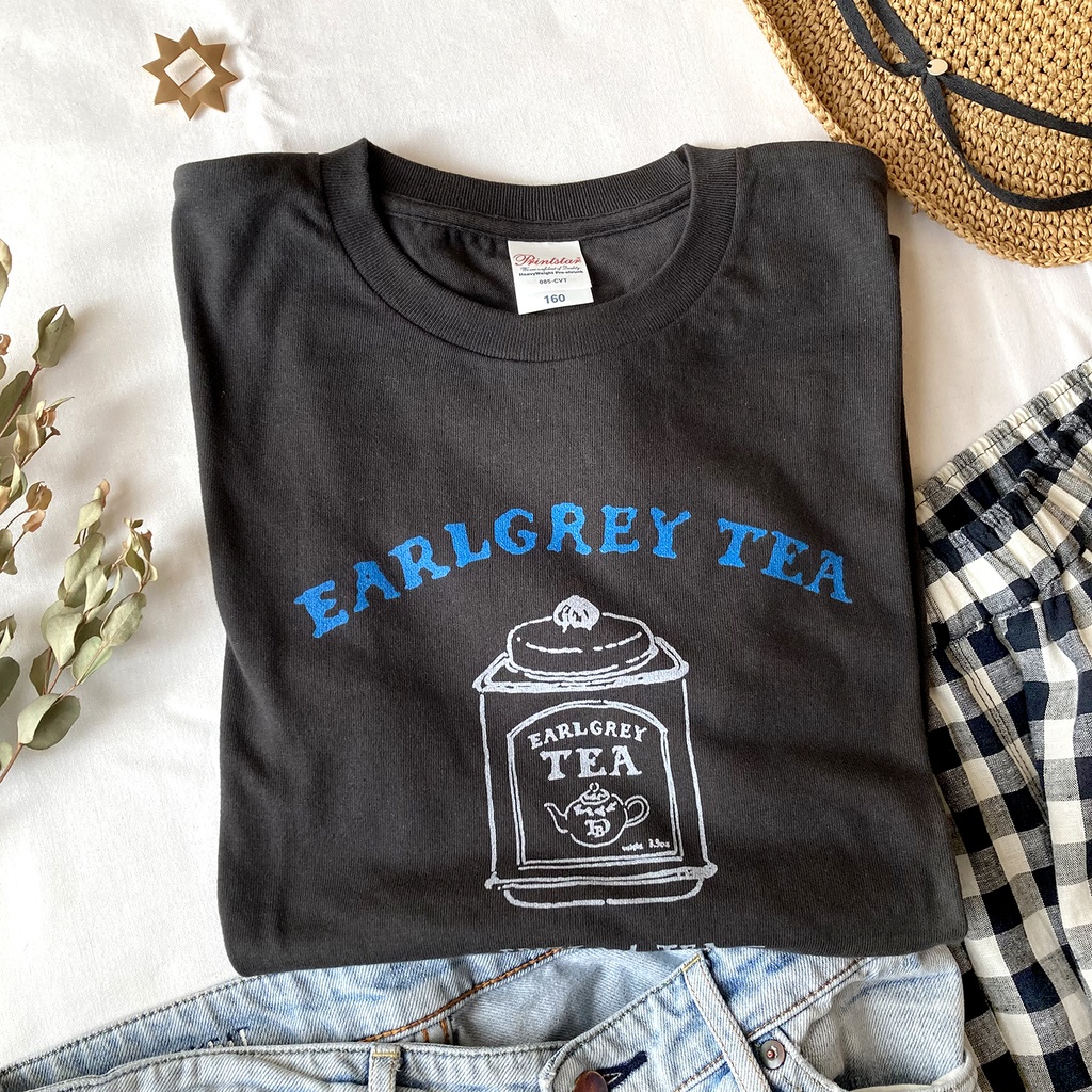 【６月中旬発送】《Tea-shirt》Earlgrey Tシャツ｜アールグレイの紅茶缶