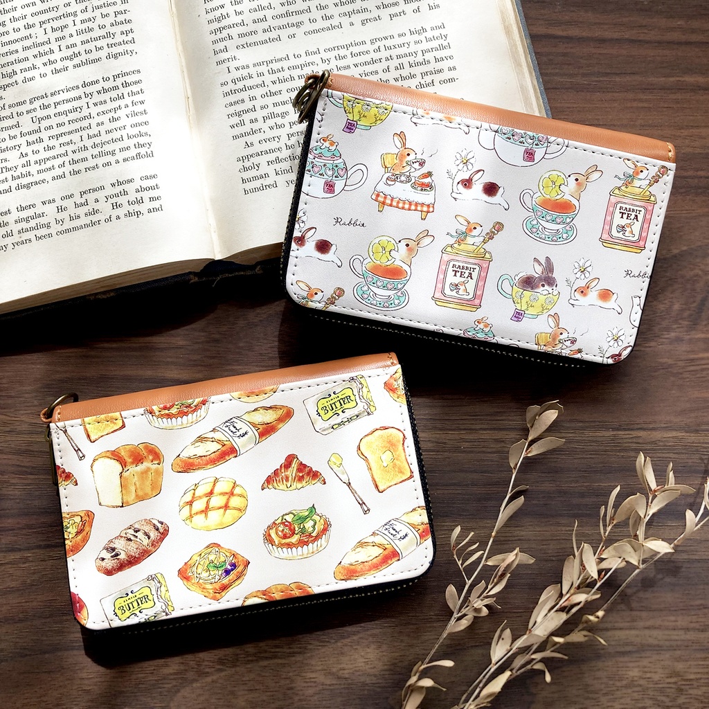 コインパスケース -Rabbit Tea-|うさぎ×紅茶の小さい財布(小銭入れ)