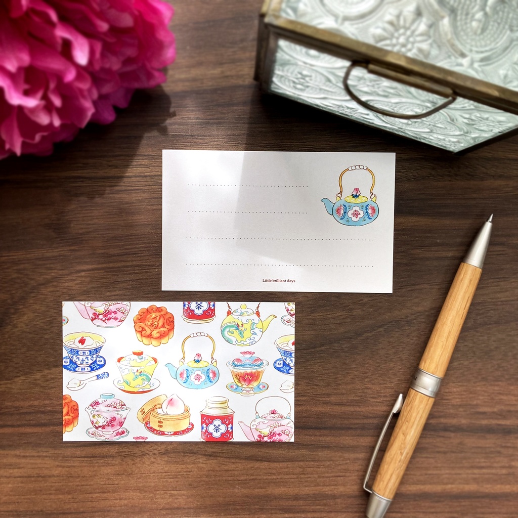 Message Card "ChinaTea"《8sheets》｜中国茶器のメッセージカード