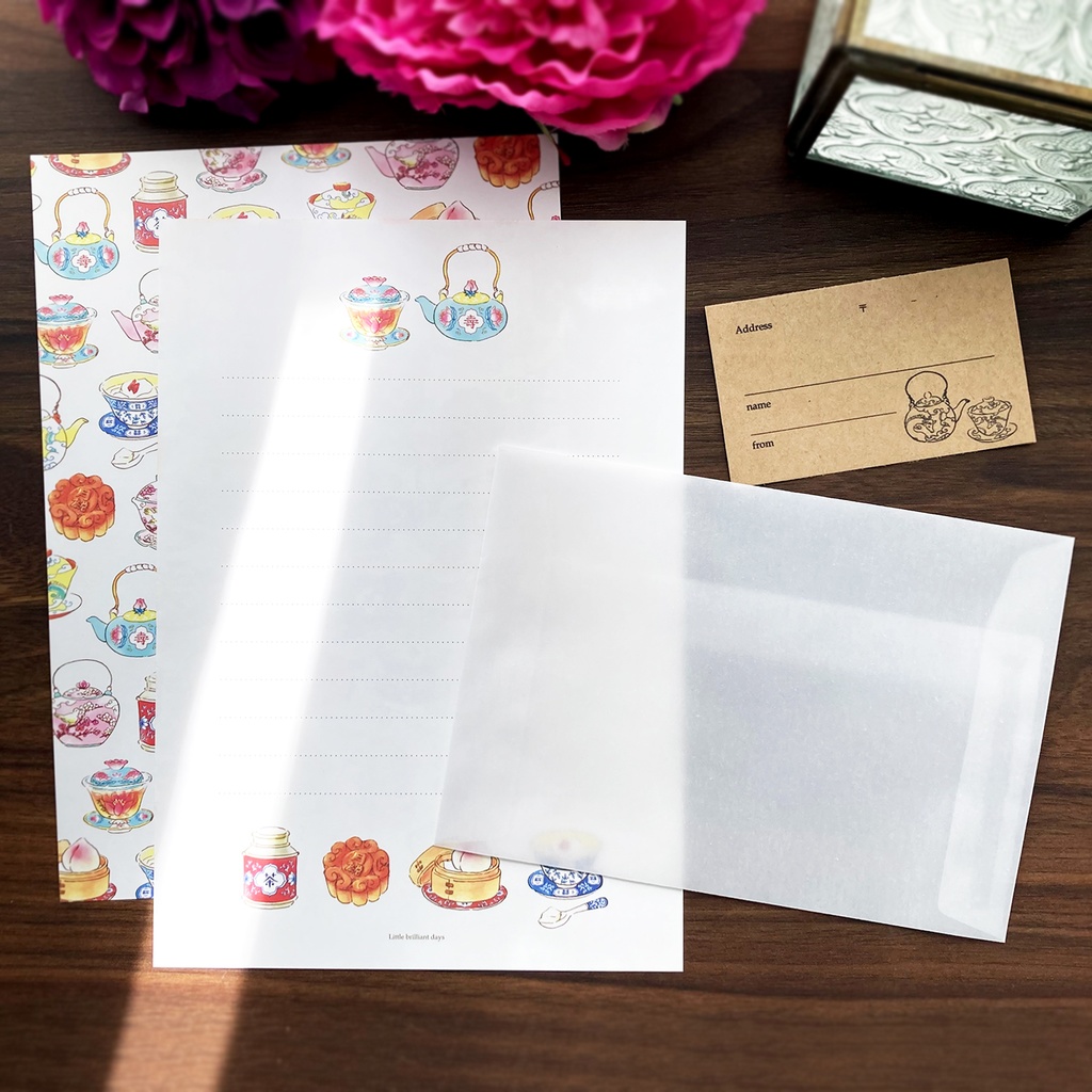 Letterset "ChinaTea"|レターセット 中国茶器