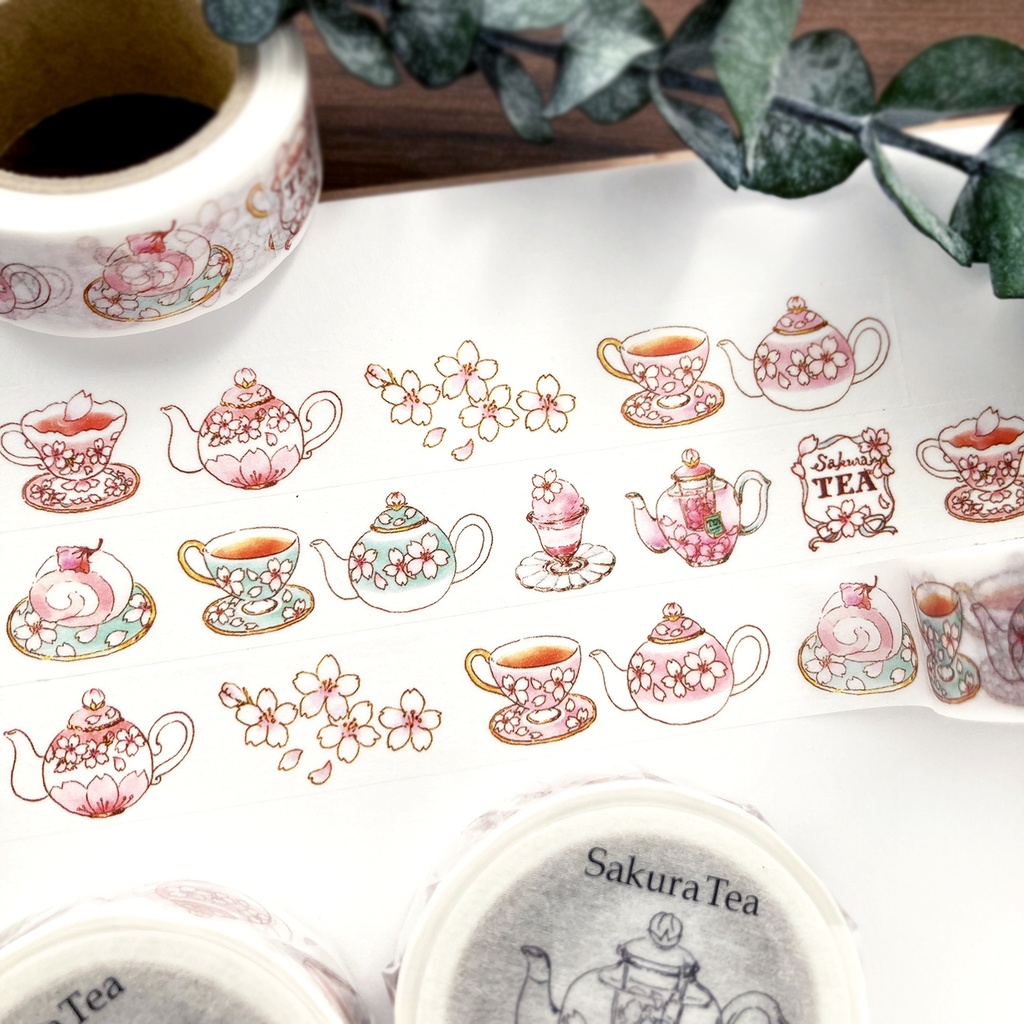 SakuraTeaマスキングテープ｜桜ティー（15mm×10M）