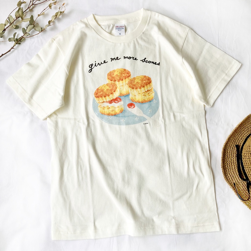 【5月下旬発送】スコーンTシャツ(クリーム)|小麦シリーズ