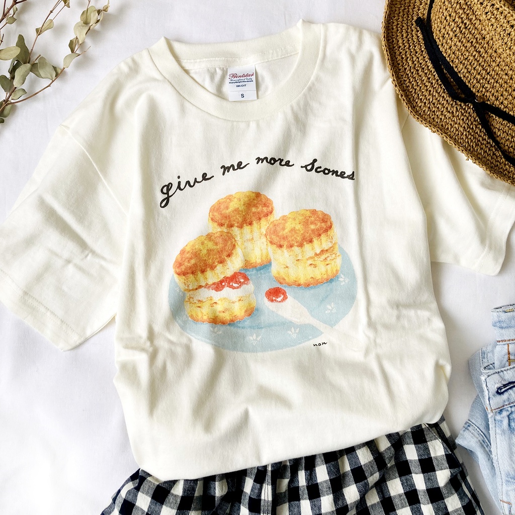 【5月下旬発送】スコーンTシャツ(クリーム)|小麦シリーズ
