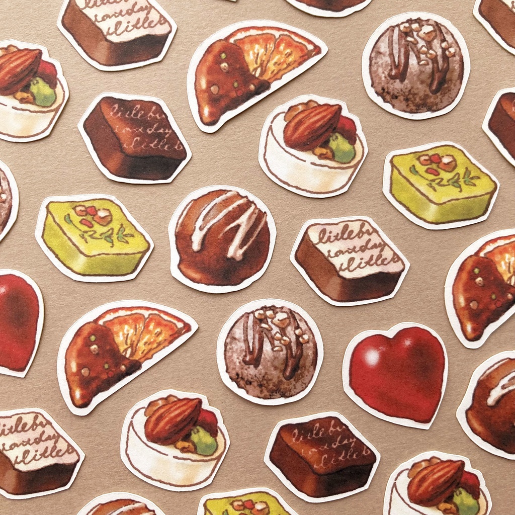 Chocolateフレークシール｜バレンタインチョコレート【32枚入】