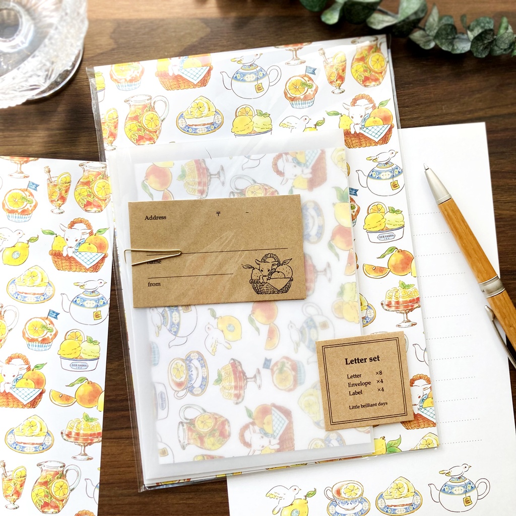 Letterset ”Citrus”|シトラス柑橘レターセット