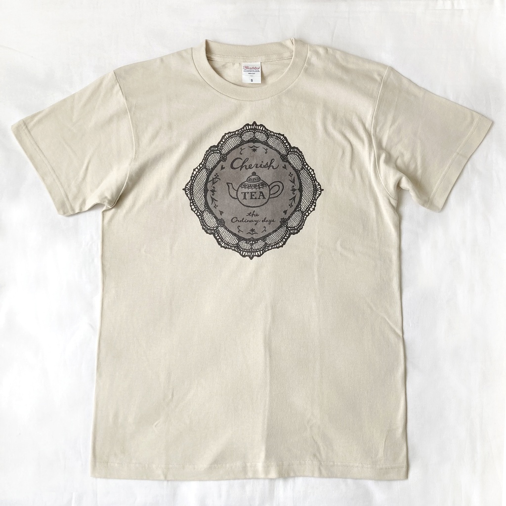 【5月下旬発送】レースTシャツ(ミルクティ)《Tea-shirt》|紅茶