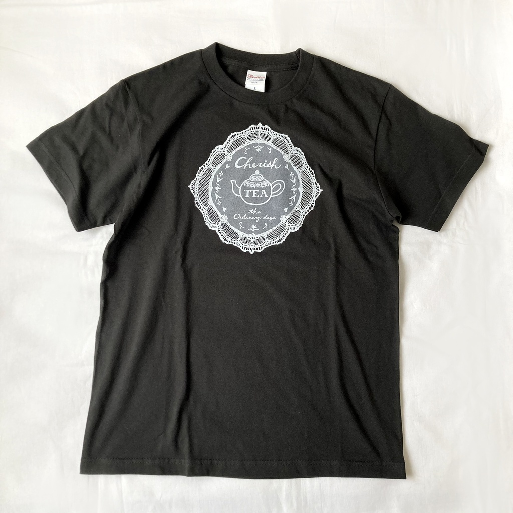 【5月下旬発送】レースTシャツ(スモーキ)《Tea-shirt》|紅茶