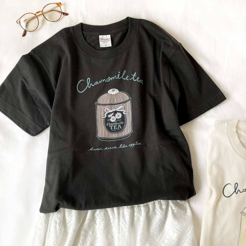 【7月下旬発送】カモミールTシャツ(スモーキ)《Tea-shirt》|紅茶