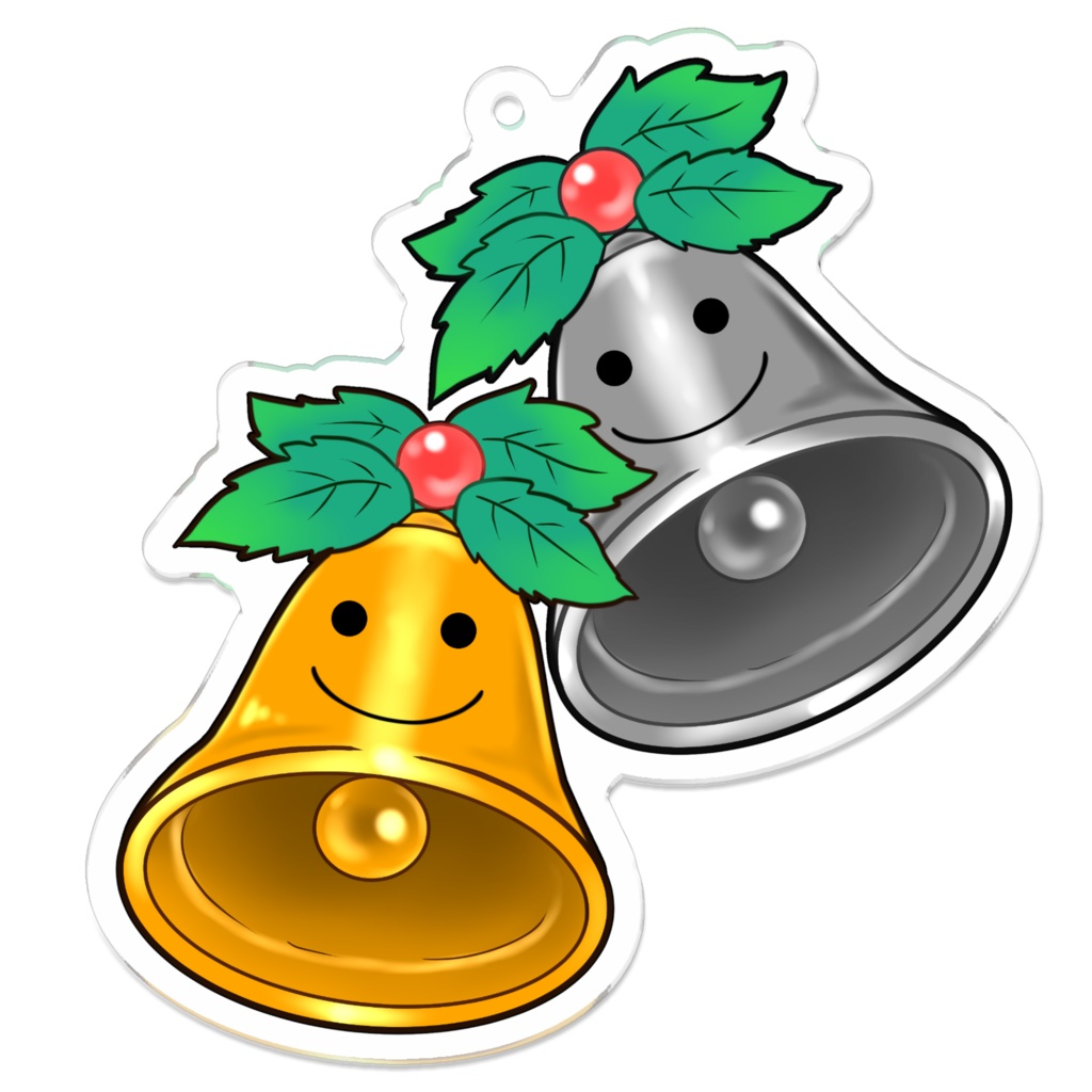 ゴールド＆シルバーベルアクキー