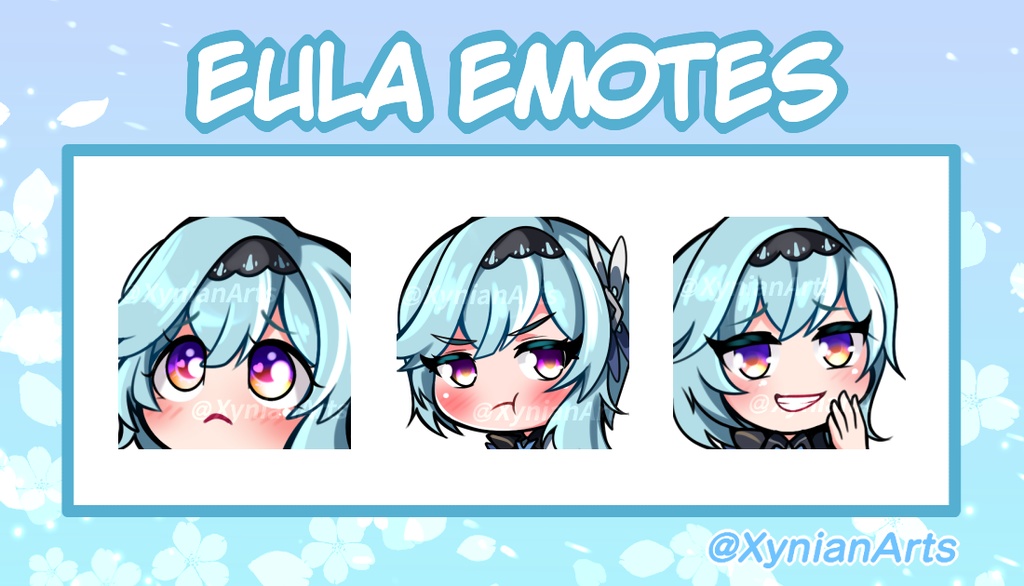 Genshin Impact Eula Emotes for Twitch / Discord