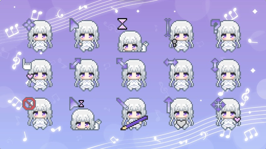 【FANBOX開設記念】ドット絵イレーヌのオリジナルマウスカーソル