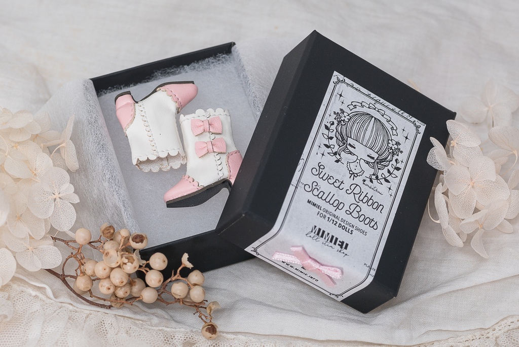スウィートリボンスカラップブーツ