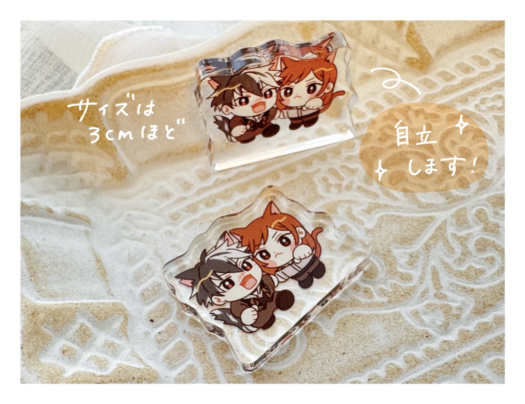 ブラ晶♀ アクリルグッズ3種