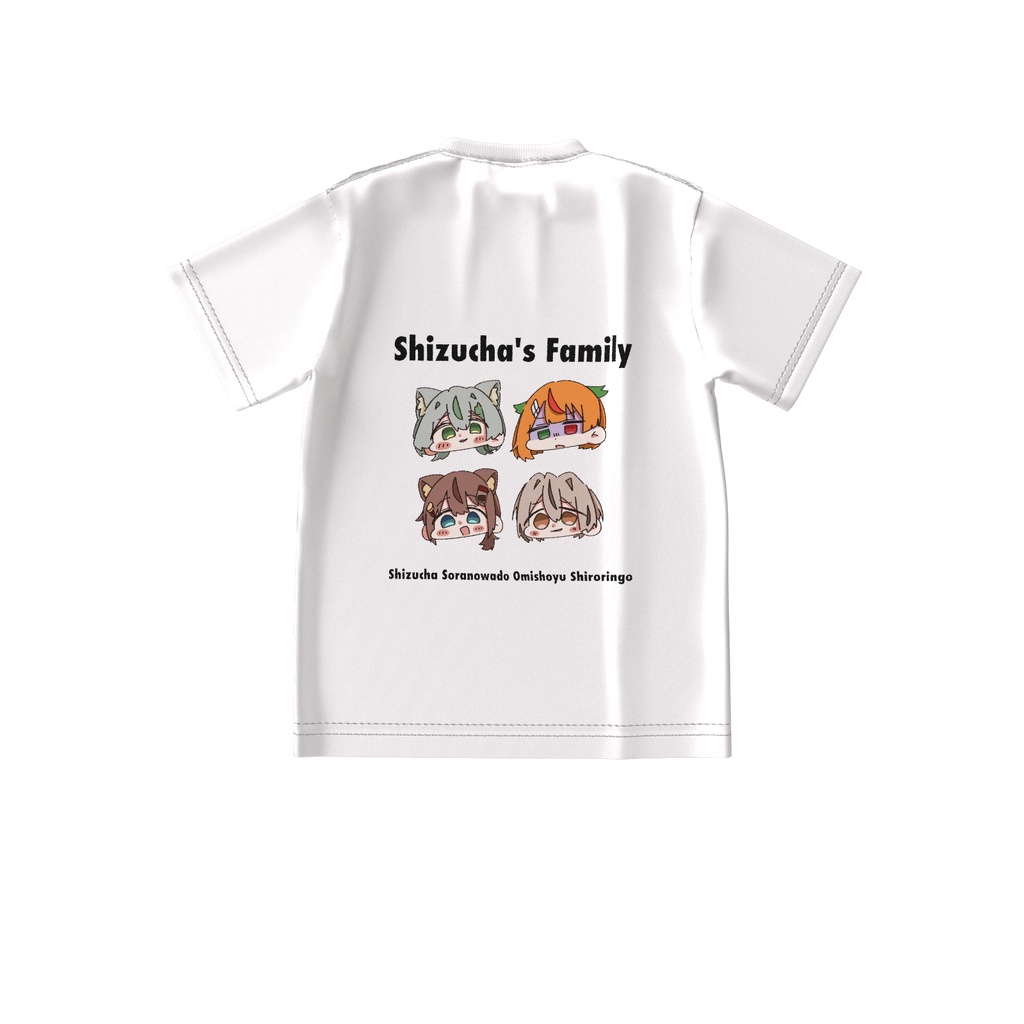 【しづふぁみりー】嘲笑するふぁみりーBIG Tシャツ ホワイト