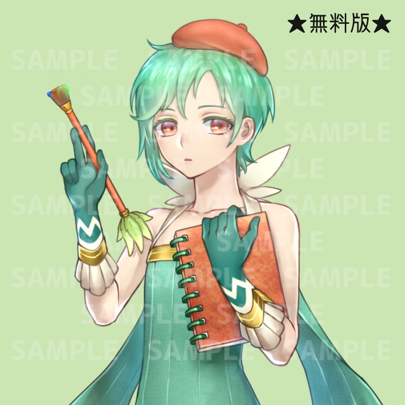 【無料有】立ち絵素材「若葉少女」