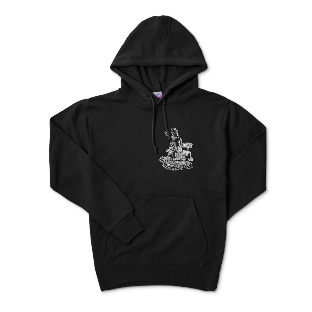 弥勒菩薩　パーカー　（black/white/gray/burgundy/navy）