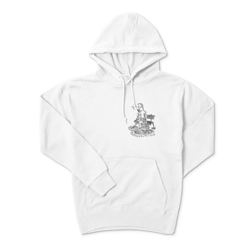 弥勒菩薩 パーカー (black/white/gray/burgundy/navy)