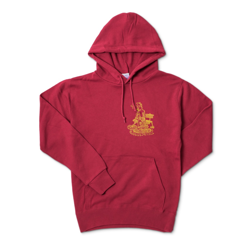 弥勒菩薩 パーカー (black/white/gray/burgundy/navy)