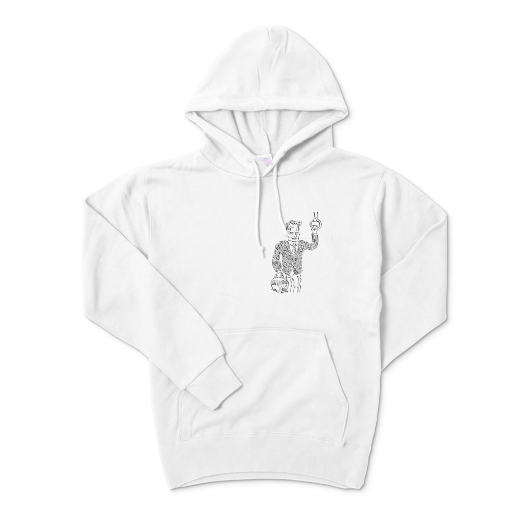 フランケンシュタイン パーカー (black/white/gray/burgundy/navy)