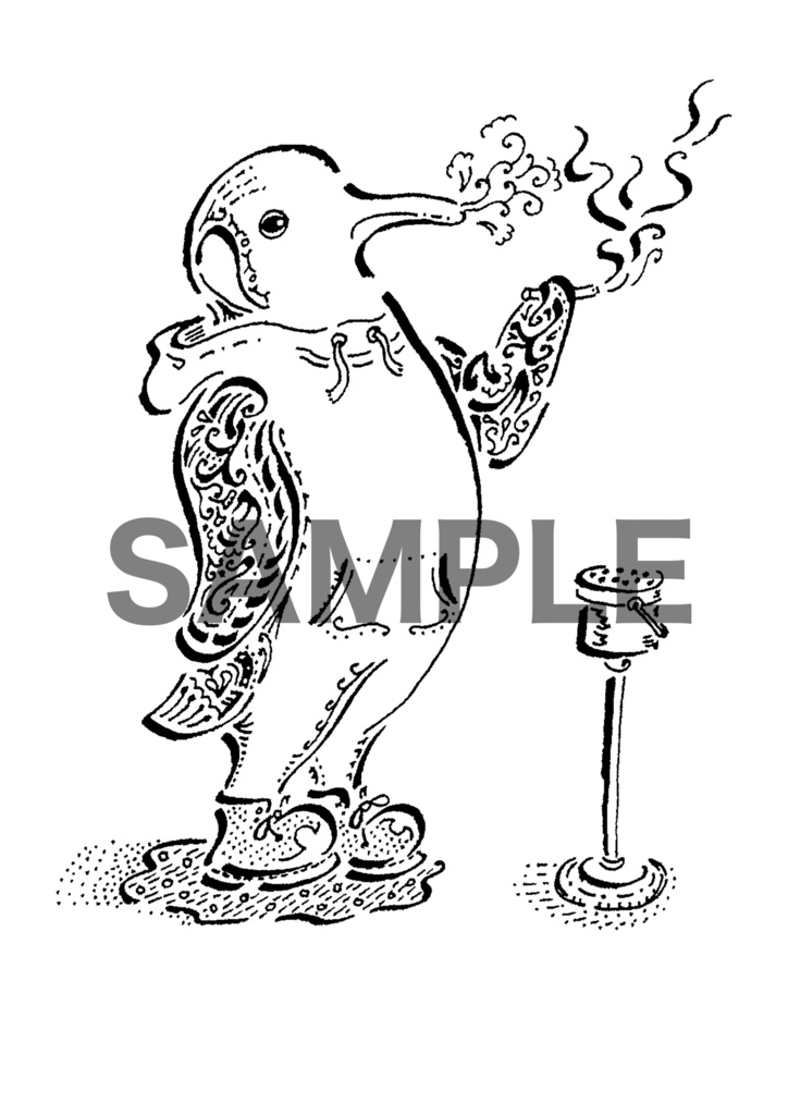 ペンギンスモーカー ピンバッジ