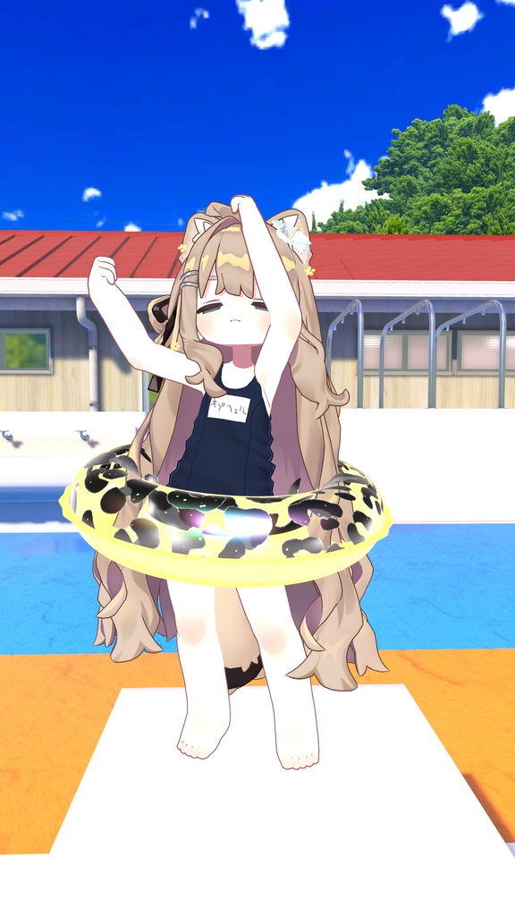 夏を先取り!フロートリング15種ハイビスカスの髪飾り付き