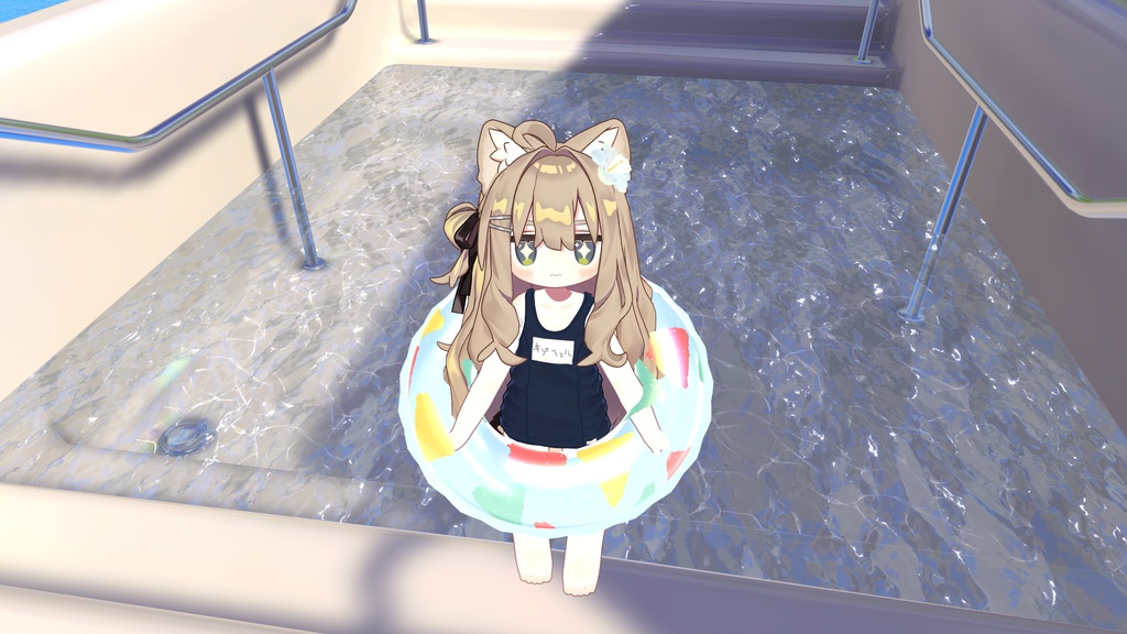 夏を先取り!フロートリング15種ハイビスカスの髪飾り付き