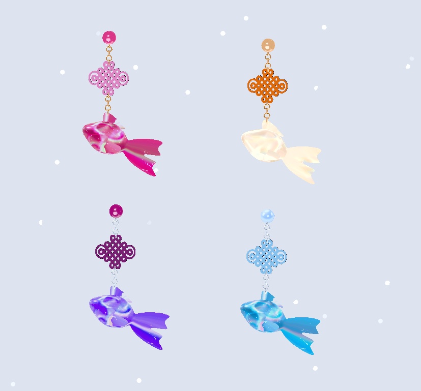 金魚チャイナピアス