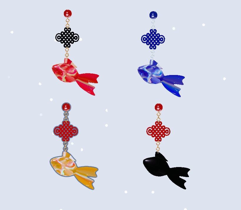 金魚チャイナピアス