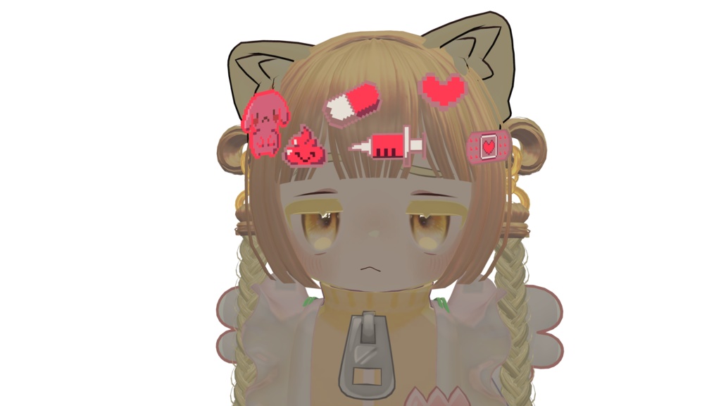 ドット絵ヘアピン