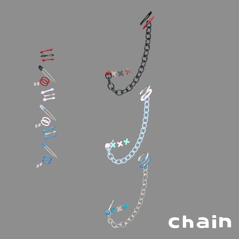 【無料】シユンちゃん専用ピアス4種類セット!